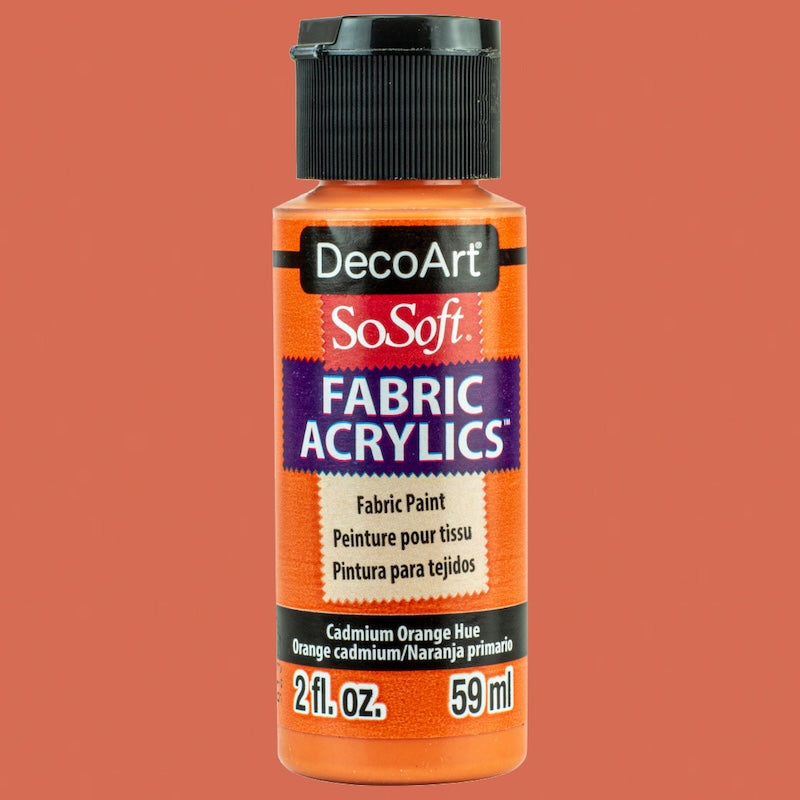 Cadmium-Orange-DSS4-DecoArt-SoSoft-Fabric-Paint