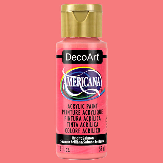 Bright Salmon DA329 - DecoArt Americana Acrylics 59ml